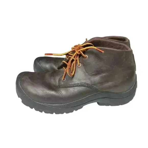 L.L. Bean Men\'s Leather Hiking Boots Dark Brown Lace Up 8.5 main image 8